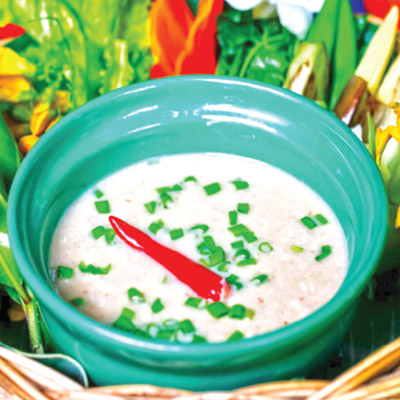 Khmer Karkor Soup with Chicken, Pork or Fish